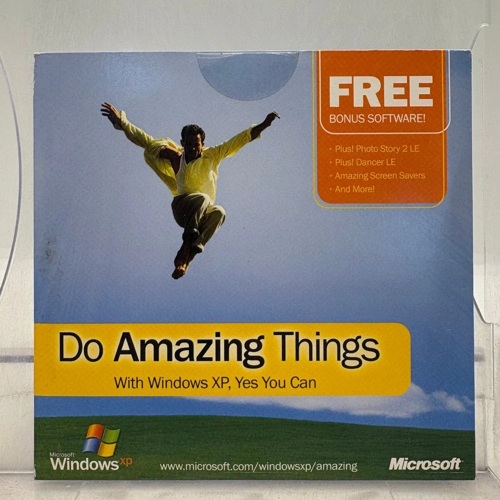 Microsoft Windows XP Do Amazing Things Bonus Software Photo Story 2 Dancer LE CD